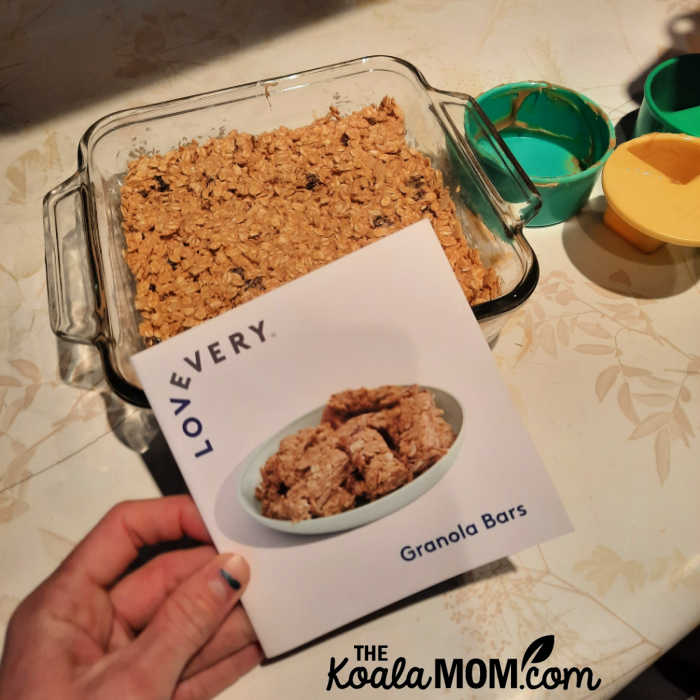 The Lovevery granola bar recipe is a great way to introduce children to the kitchen.