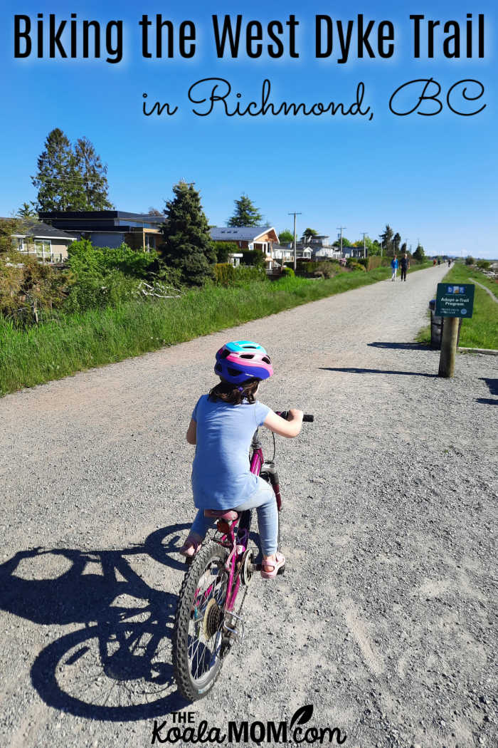 Biking the West Dyke Trail in Richmond, BC