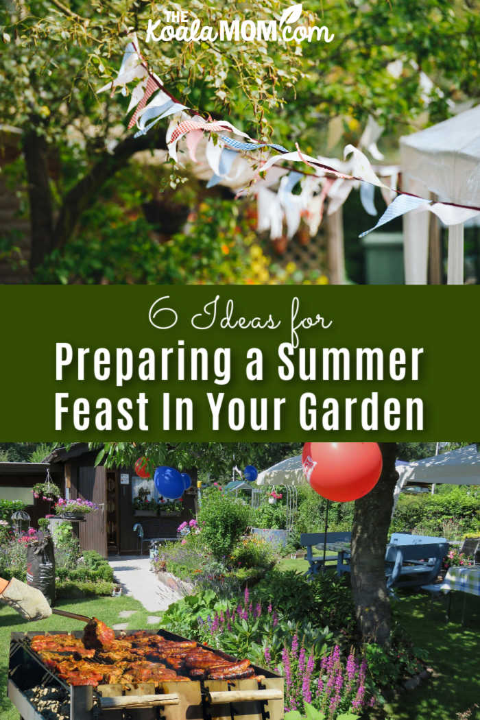 6 Ideas for Preparing a Summer Feast In Your Garden. Images by stokpic and blende12 from Pixabay.