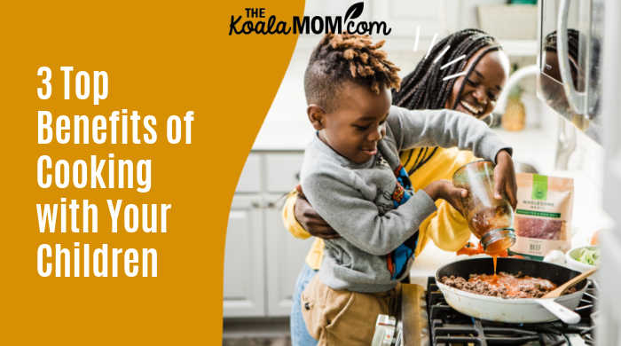 3 Top Benefits of Cooking with Your Children. Photo by Brooke Lark on Unsplash.