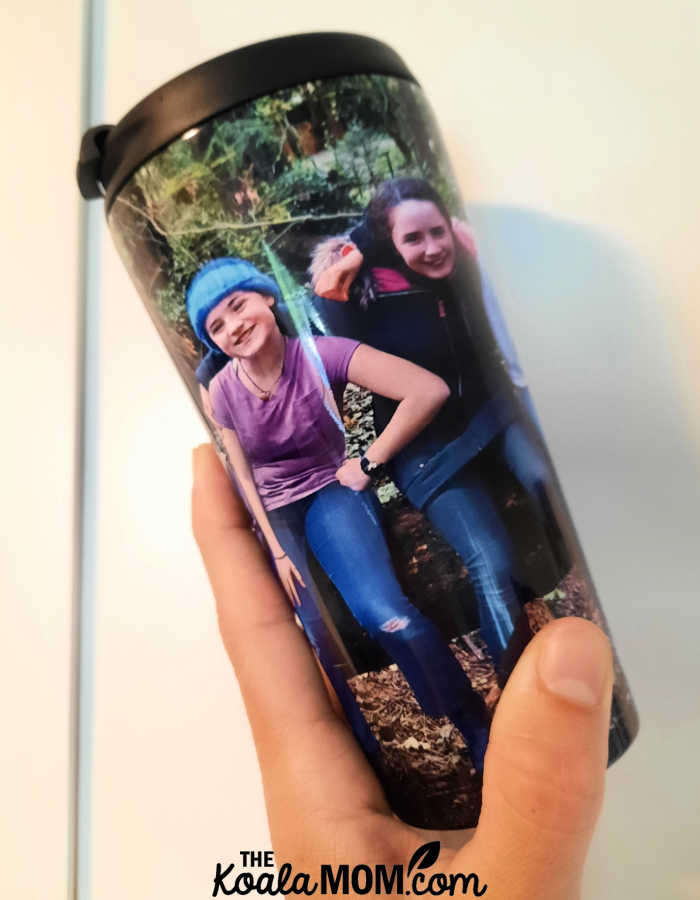 My Custom Envy photo tumbler is a fun way to show off my kids!