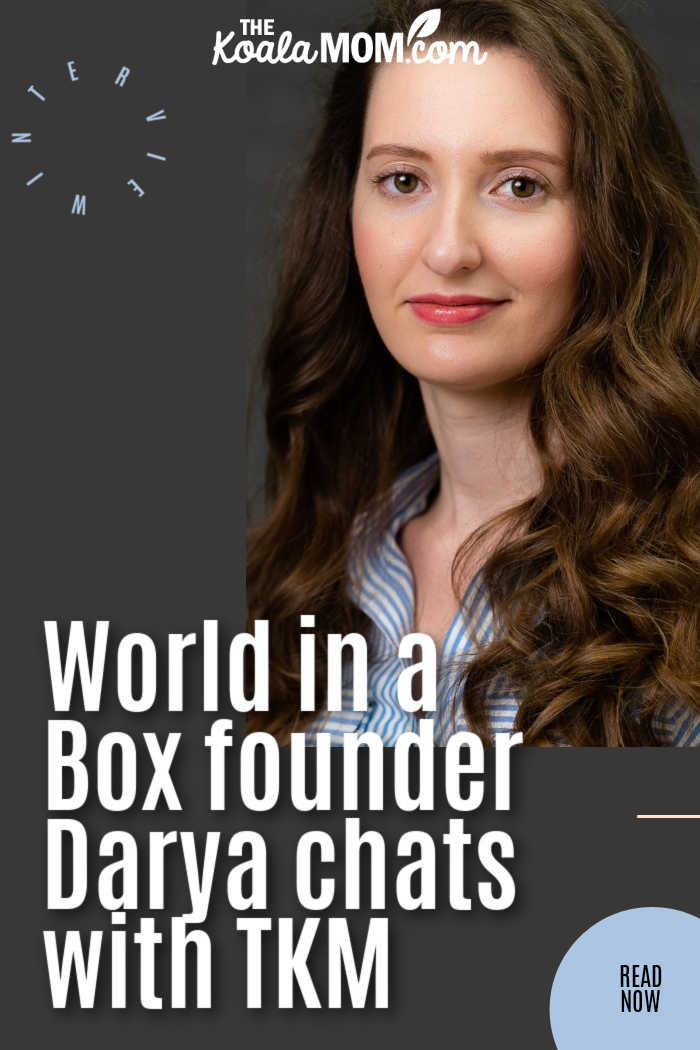 World in a Box founder Darya chats with TKM.