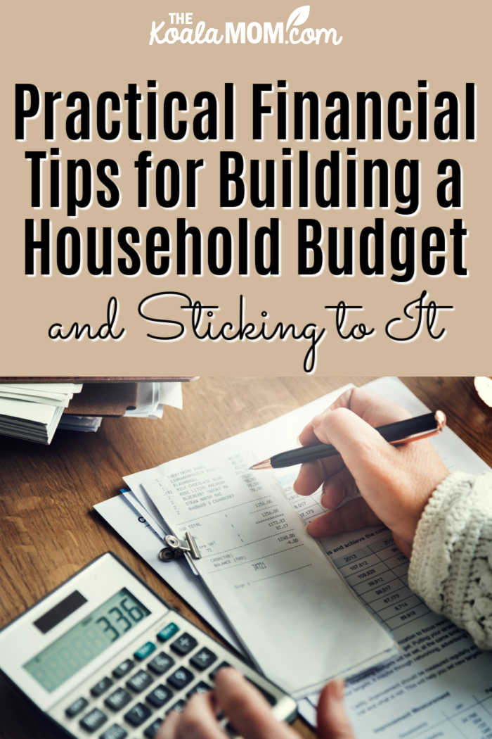 Practical Financial Tips for Building a Household Budget and Sticking to It. Photo of calculator and account books via Depositphotos.