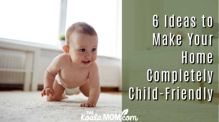 6 Ideas to Make Your Home Completely Child-Friendly. Smiling baby crawling photo from Depositphotos.