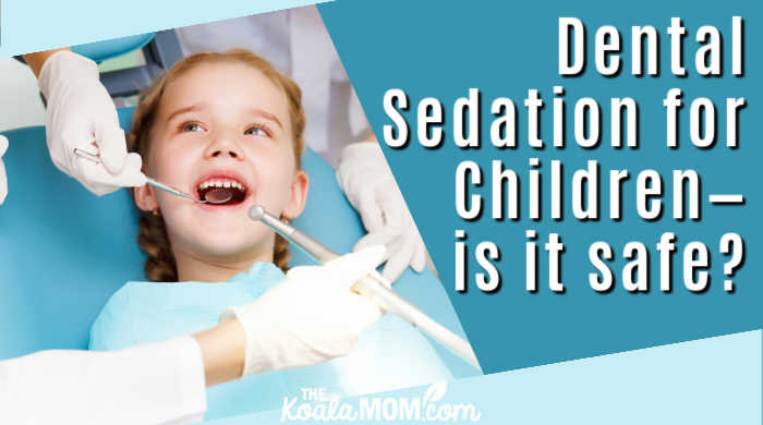 Dental Sedation for Children—is it safe? Photo of child at dentist via Depositphotos.