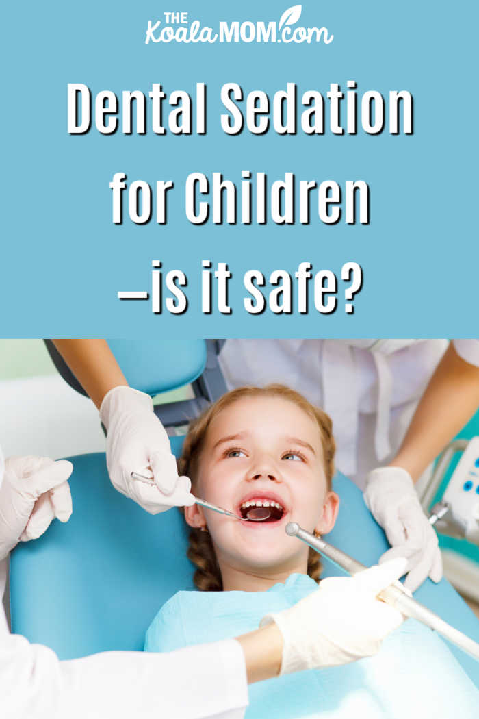 Dental Sedation for Children—is it safe? Photo of child at dentist via Depositphotos.