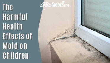 The Harmful Health Effects of Mold on Children. Photo of mold under a windowsill via Depositphotos.