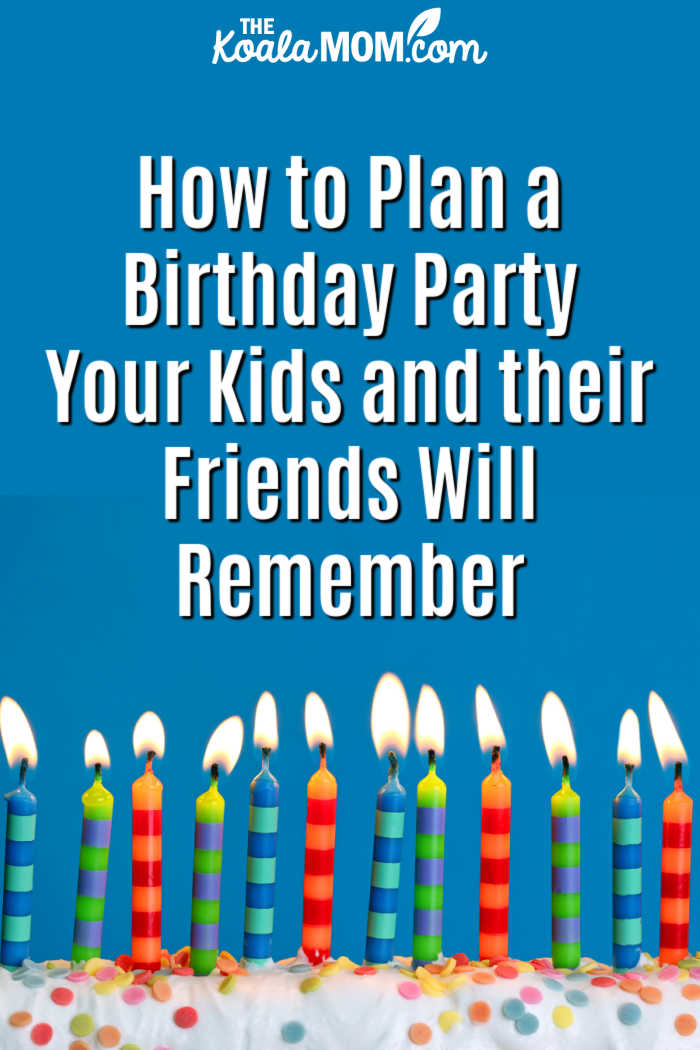 How to Plan a Birthday Party Your Kids and their Friends Will Remember. Photo via Depositphotos.