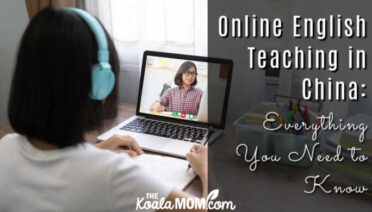 Online English Teaching in China: Everything You Need to Know. Photo of girl learning online via Depositphotos.