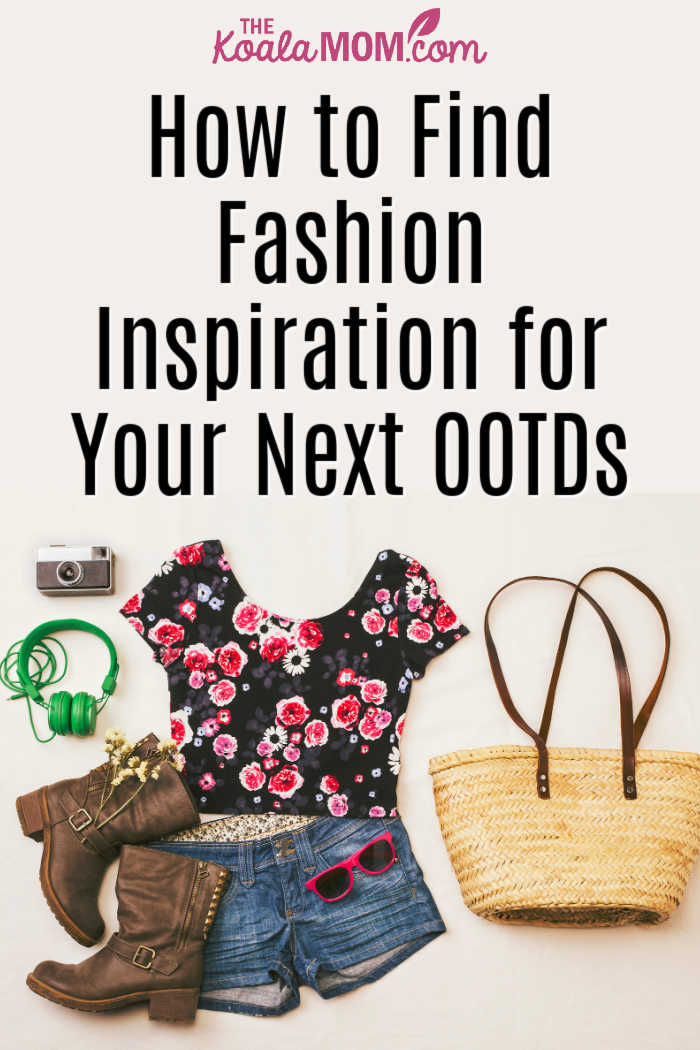 How to Find Fashion Inspiration for Your Next OOTDs. Photo of summer outfit layout via Depositphotos.