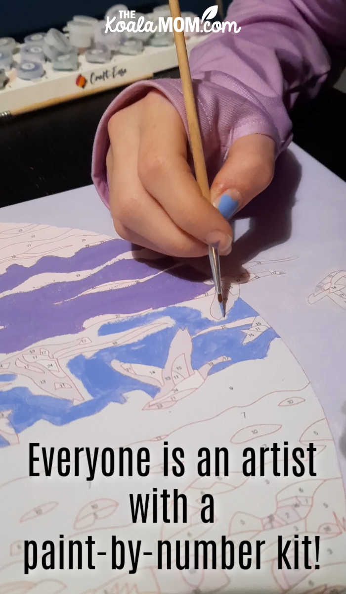Everyone is an artist with a paint-by-number kit!