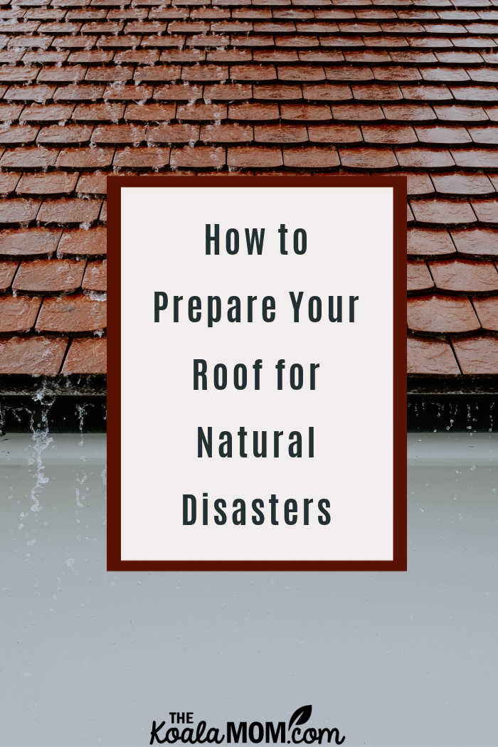 How to Prepare Your Roof for Natural Disasters. Photo of rain on a red tile roof by Adrien Olichon via Pexels.