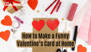 How to Make a Funny Valentine’s Card at Home. Photo of card-making supplies via Depositphotos.