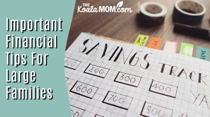 6 Important Financial Tips For Large Families. Photo of "savings tracker" on desk by Bich Tran via Pexels.