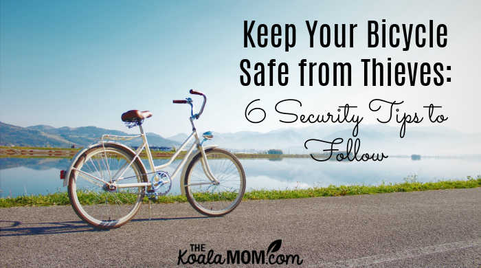 Keep Your Bicycle Safe from Thieves: 6 Security Tips to Follow. Photo of grey commuter bike parked beside the road by Adam Dubec via Pixabay.