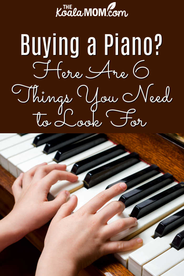 Buying a Piano? Here Are 6 Things You Need to Look For. Photo of child playing piano keys via Depositphotos.
