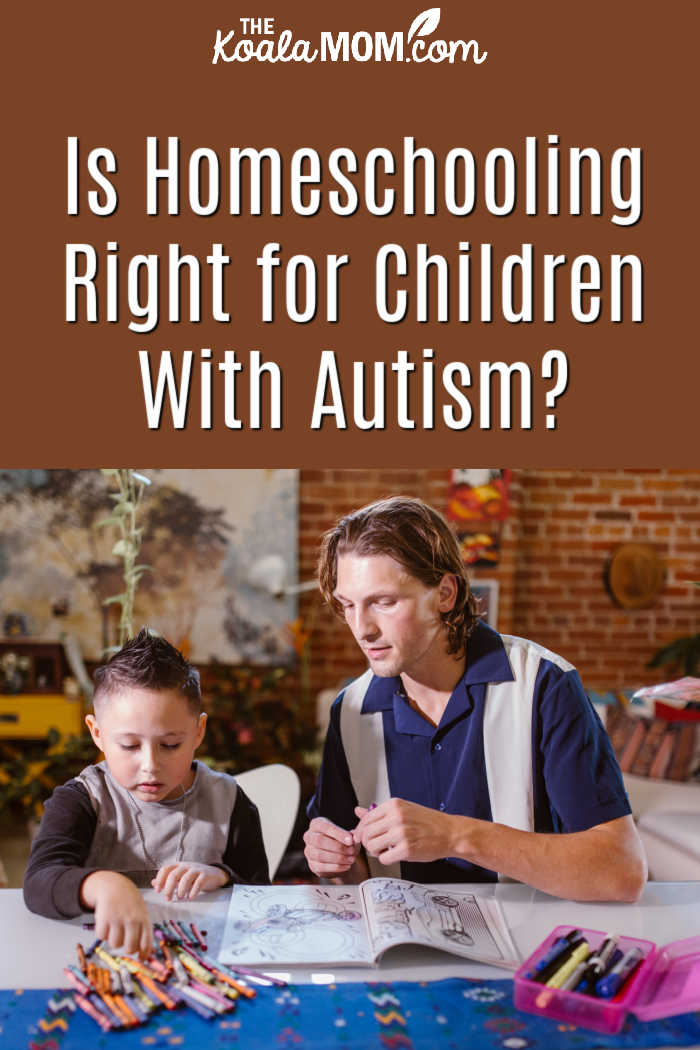 Is Homeschooling Right for Children With Autism? Photo of a boy painting with a teacher by RODNAE Productions.