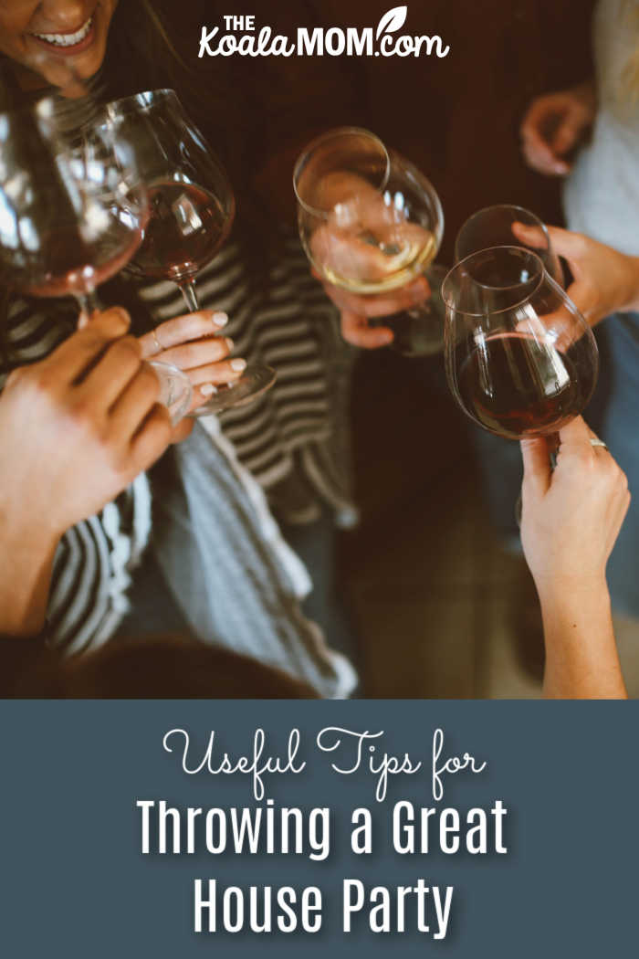 Useful Tips for Throwing a Great House Party. Photo of ladies toasting their wine glasses by Kelsey Chance on Unsplash.