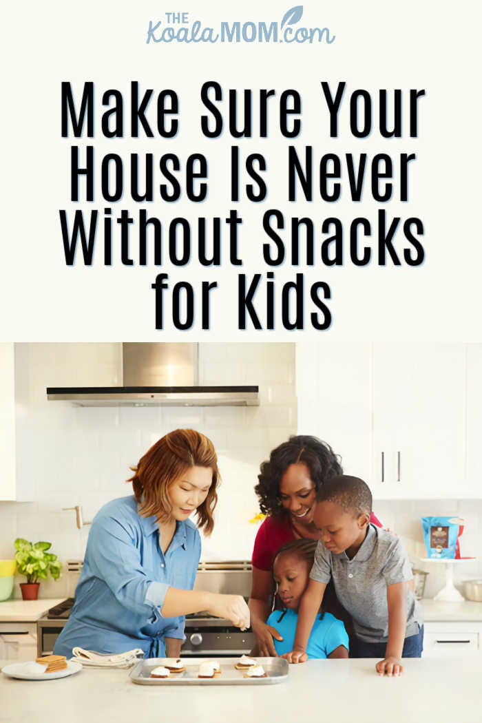 Make Sure Your House Is Never Without Snacks for Kids. Photo of family making snacks in the kitchen by American Heritage Chocolate on Unsplash.