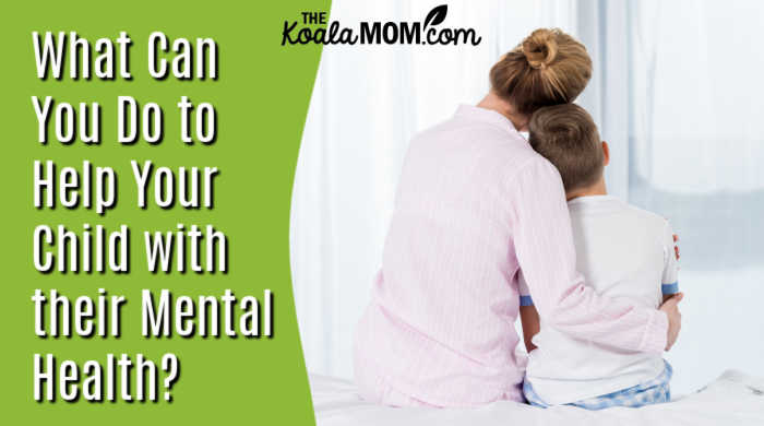 What Can You Do to Help Your Child with their Mental Health? Photo of mom sitting with son via Depositphotos.