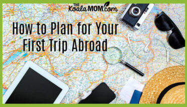 How to Plan for Your First Trip Abroad. Photo of map, phone, and notebooks via Depositphotos.