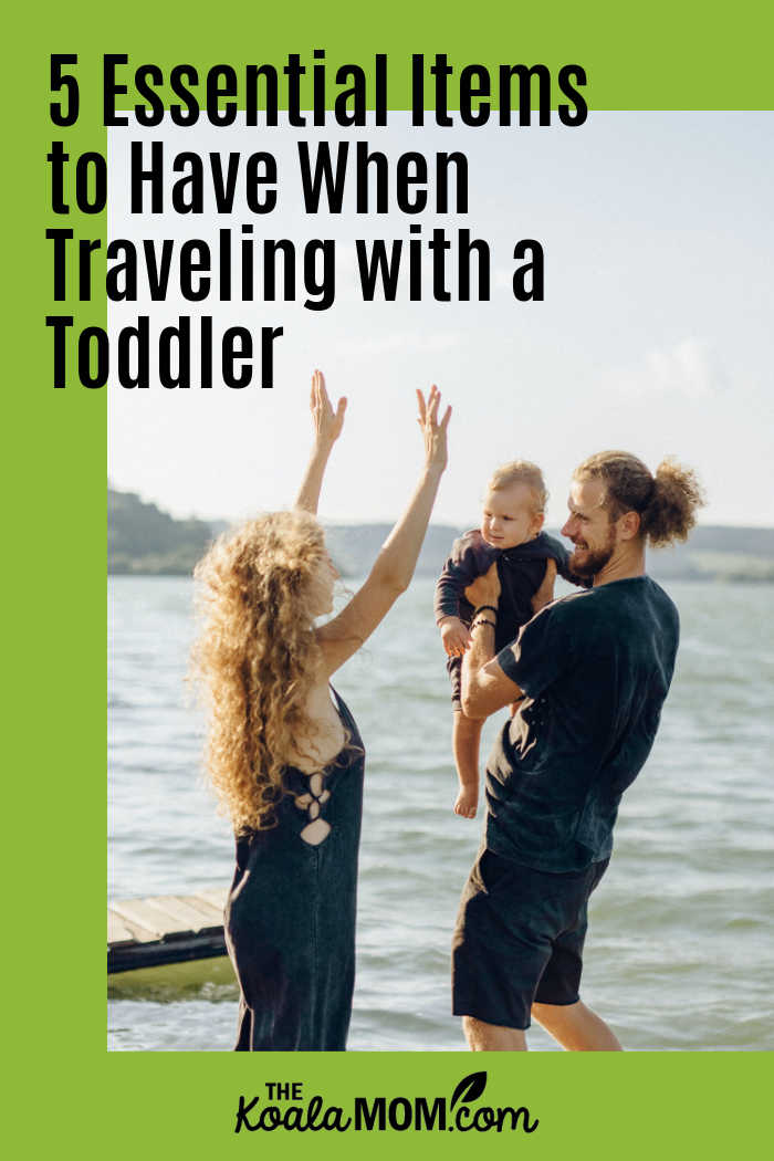 5 Essential Items to Have When Traveling with a Toddler. Photo of mom and dad with toddler on a beach by Nataliya Vaitkevich on Pexels.