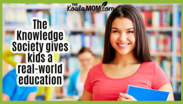 The Knowledge Society gives kids a real-world education. Photo of smiling female student via Depositphotos.