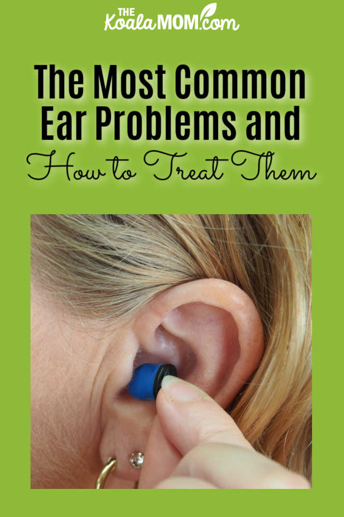 The Most Common Ear Problems and How to Treat Them. Photo of woman putting an ear plug into her ear by Mark Paton on Unsplash.