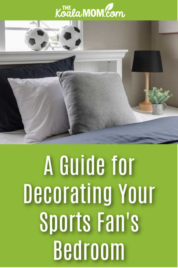 A Guide for Decorating Every Sports Fan's Room. Photo of two soccer balls sitting on headboard via Depositphotos.
