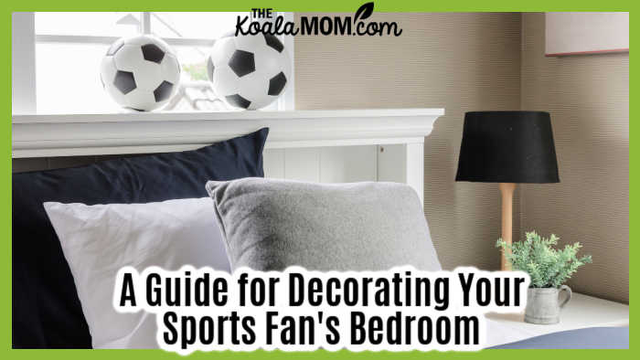 A Guide for Decorating Every Sports Fan's Room. Photo of two soccer balls sitting on headboard via Depositphotos.