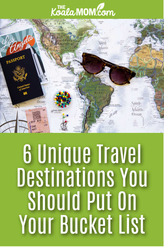 6 Unique Travel Destinations You Should Put On Your Bucket List. Photo of brown-framed sunglasses and US passport sitting on a map by GeoJango Maps on Unsplash