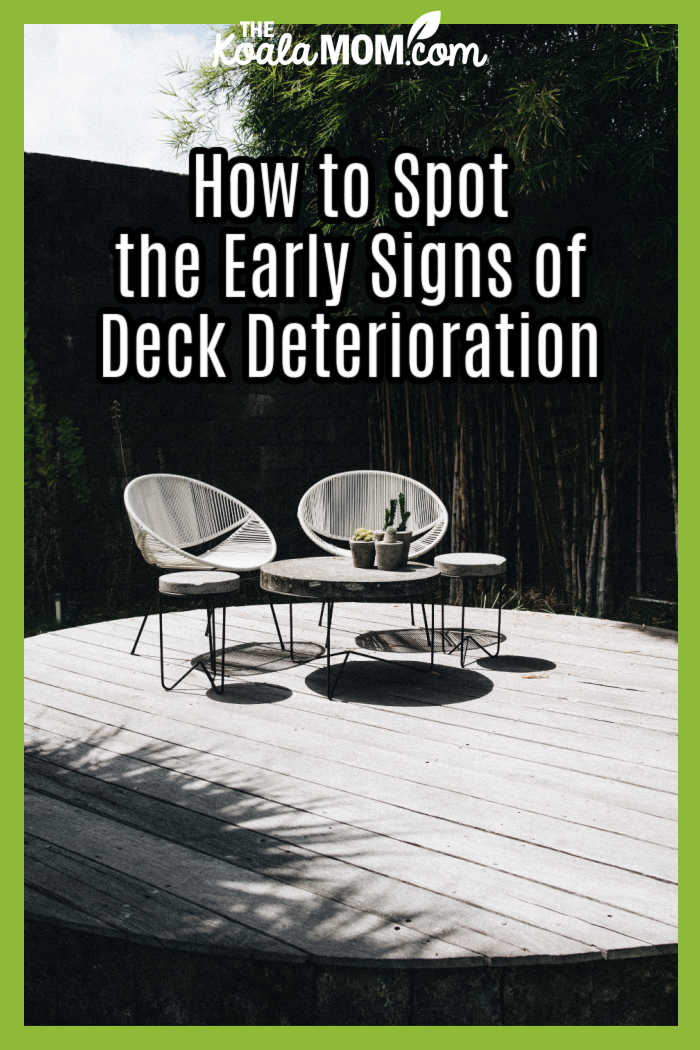 Spotting the Early Signs of Deck Deterioration. Photo of grey deck chairs sitting on grey deck by Sonnie Hiles on Unsplash