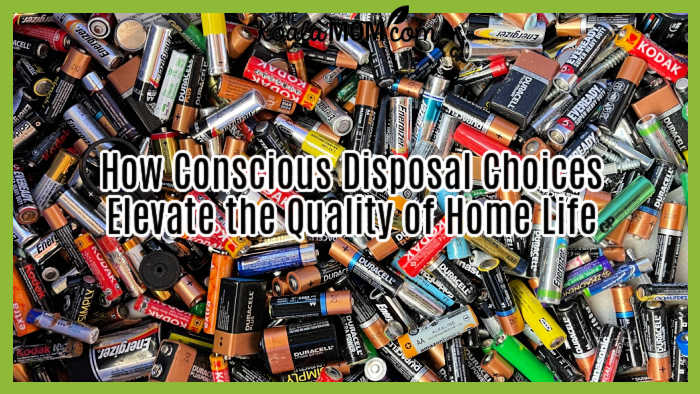 How Conscious Disposal Choices Elevate the Quality of Home Life. Photo of used batteries by John Cameron on Unsplash