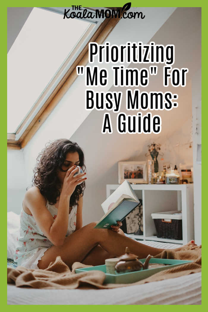 Prioritizing "Me Time" For Busy Moms: A Guide. Photo of woman holding book while sipping tea on her bed by Toa Heftiba on Unsplash