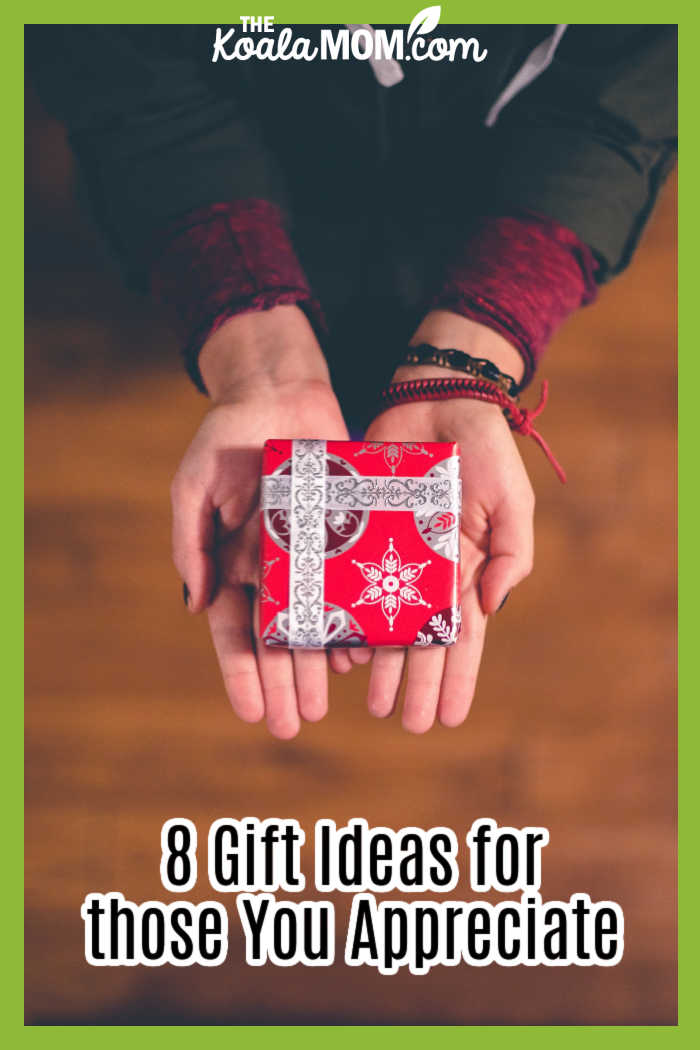 8 Gift Ideas for those You Appreciate. Photo of woman holding a small gift box by Ben White on Unsplash.
