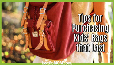 Tips for Purchasing Kids' Bags that Last. Photo of red backpack with leather straps by Jeremy Bishop on Unsplash