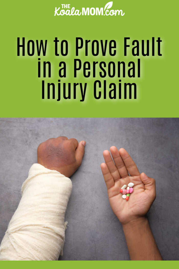 How to Prove Fault in a Personal Injury Claim. Photo of person with an injured arm and hand holding some medications in their other hand by Towfiqu barbhuiya on Unsplash