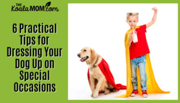 6 Practical Tips for Dressing Your Dog Up on Special Occasions. Photo of Supergirl with her Superdog via Depositphotos.