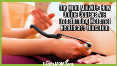 The Mom Midwife: How Online Courses Are Transforming Maternal Healthcare Education. Photo of midwife using a Doppler to check a baby's heartbeat via Depositphotos.