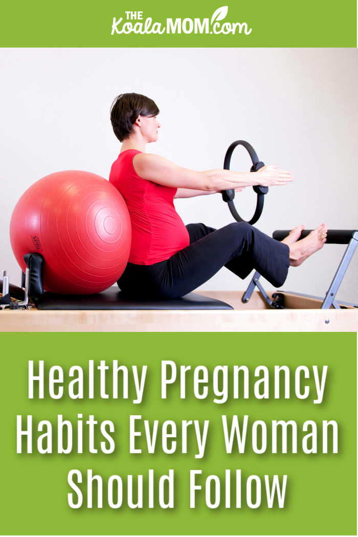 Healthy Pregnancy Habits Every Woman Should Follow. Photo of woman sitting on exercise machine by Jessica Monte via Pexels.