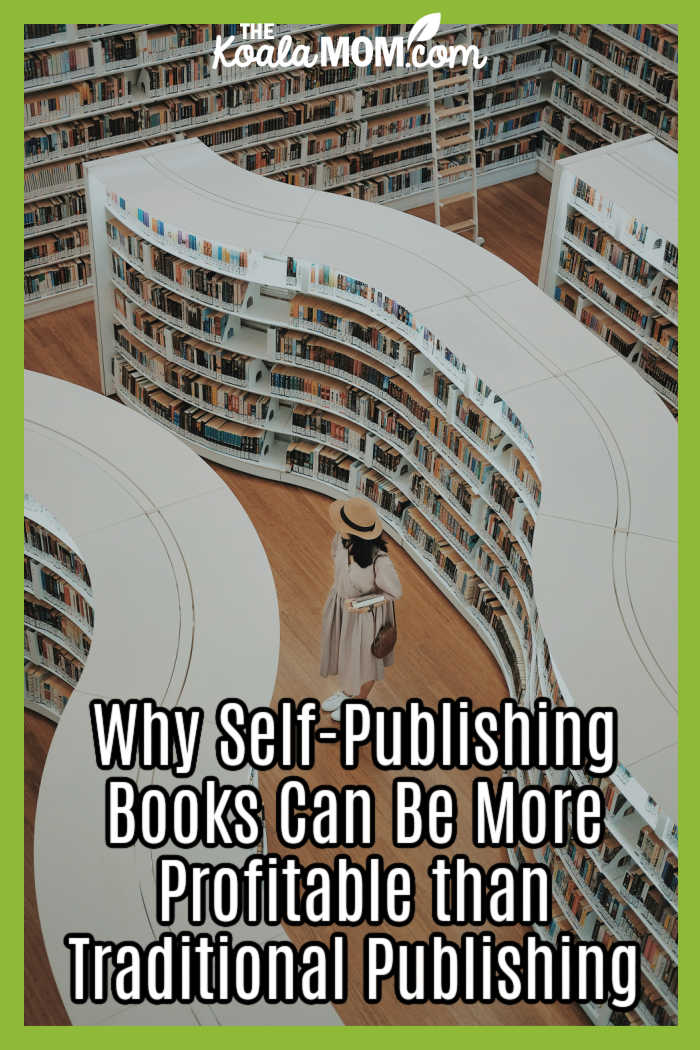 Why Self-Publishing Books Can Be More Profitable than Traditional Publishing. Photo of woman standing in a bookstore by Arif Riyanto on Unsplash