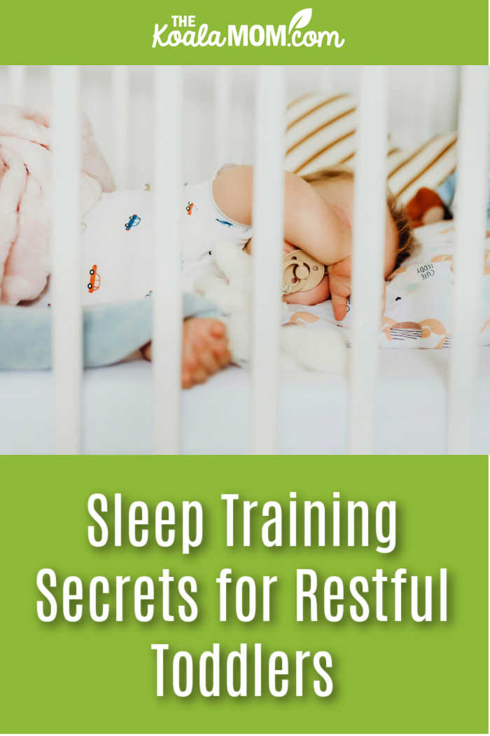 Sleep Training Secrets for Restful Toddlers. Photo of toddler sleeping in a crib by Photo By: Kaboompics.com via pexels.