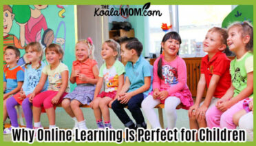 Why Online Learning Is Perfect for Children. Photo of children sitting in a row via stock photos.