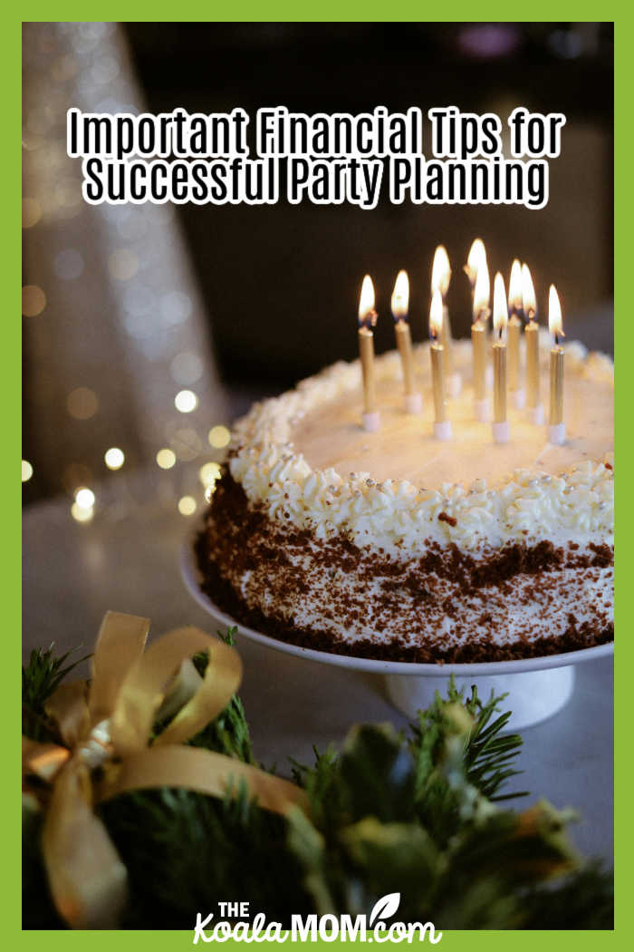 Important Financial Tips for Successful Party Planning. Photo of candles on cake by Nati via Pexels.