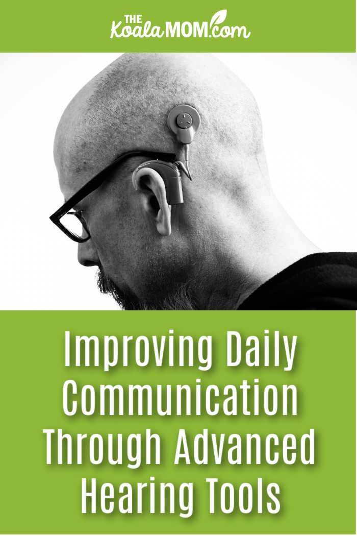 Improving Daily Communication Through Advanced Hearing Tools. Greyscale photo of a bald man wearing a hearing aid by Brett Sayles via Pexels.