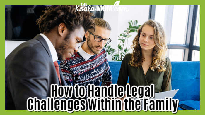 How to Handle Legal Challenges Within the Family. Photo of a couple consulting with a lawyer by Antoni Shkraba via Pexels.