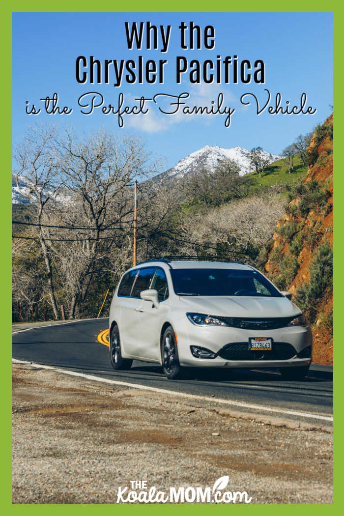 Why the Chrysler Pacifica Is the Perfect Family Vehicle. Photo of white minivan on a highway with mountains in the background by jacky xing via Pexels.