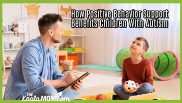 How Positive Behavior Support Benefits Children With Autism. Photo of male therapist working with a boy via stock photo site.