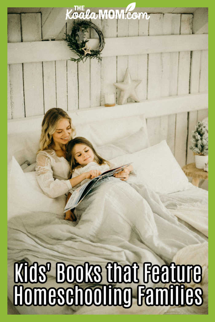 Kids’ Books that Feature Homeschool Families. Photo of mother and daughter reading together in bed by cottonbro studio via Pexels.