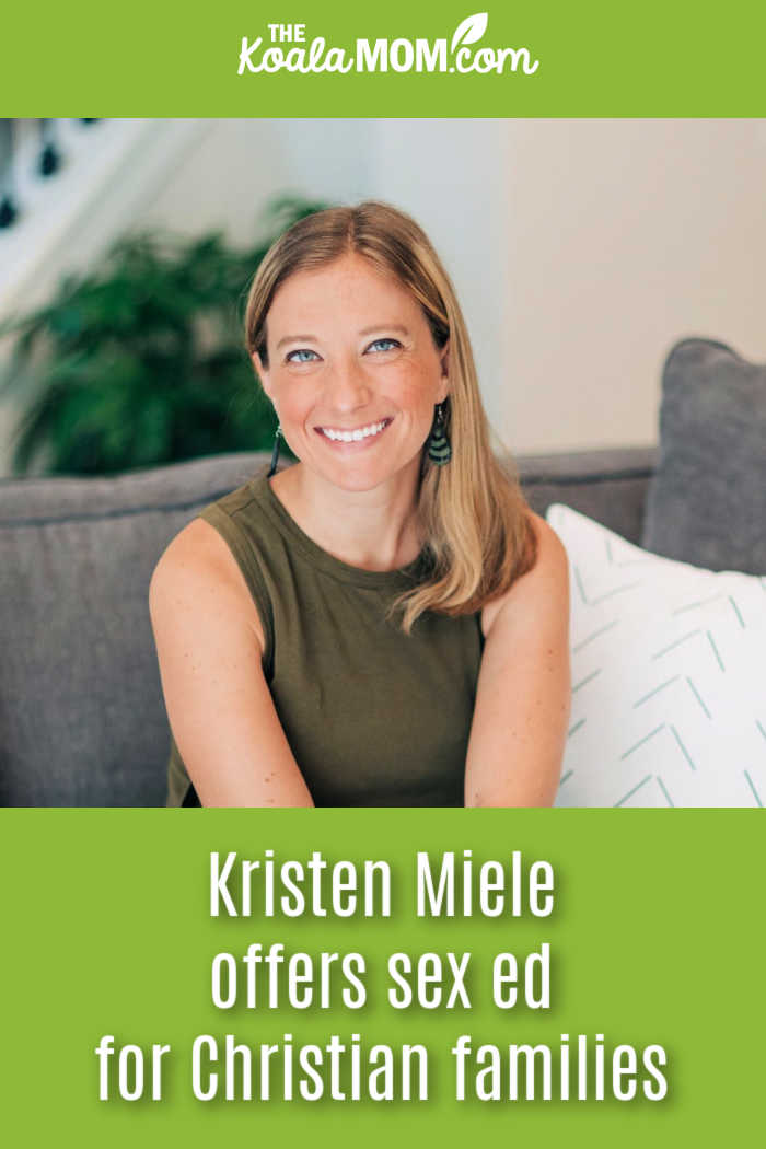 Kristen Miele offers sex ed for Christian families. Photo of Kristen via her website.